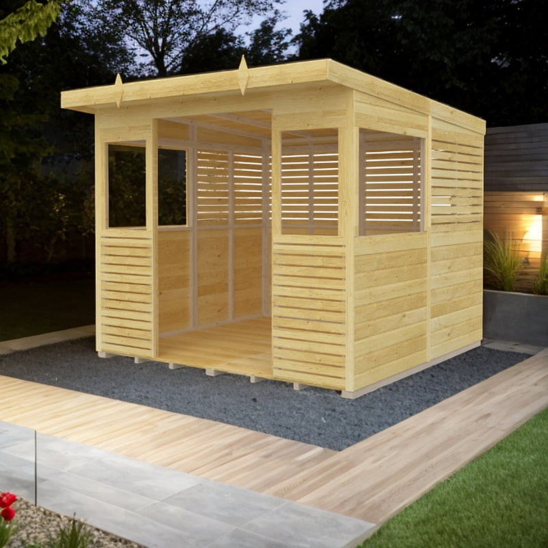 Holt 8' x 8' Pressure Treated Outdoor Kitchen Barbecue Shelter | Sheds.co.uk