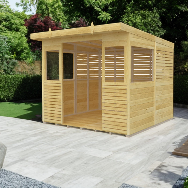 Holt 8' x 8' Pressure Treated Outdoor Kitchen Barbecue Shelter | Sheds.co.uk