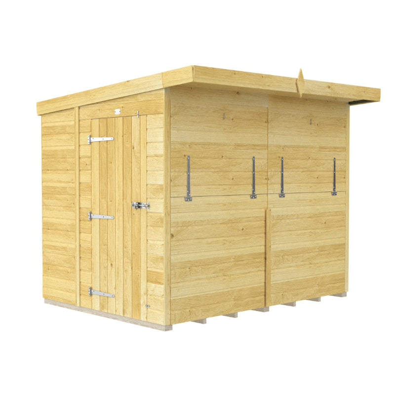 Holt 8' x 8' Pressure Treated Shiplap Garden Bar Shed With Serving Hatch | Sheds.co.uk