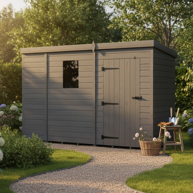 Holt 9' x 4' Modular Composite Pent Shed | Sheds.co.uk