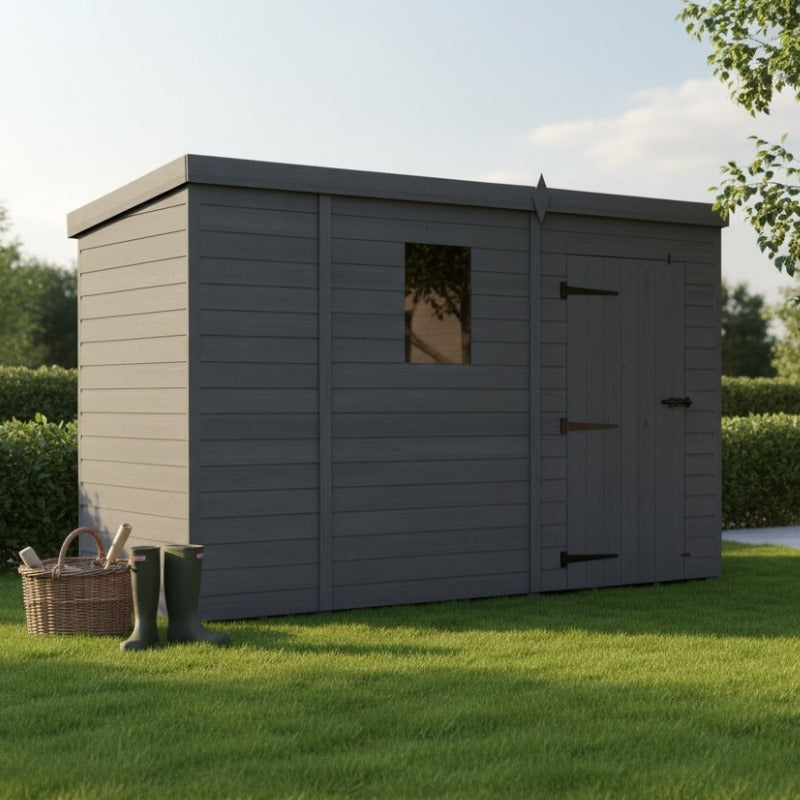 Holt 9' x 7' Modular Composite Pent Shed | Sheds.co.uk