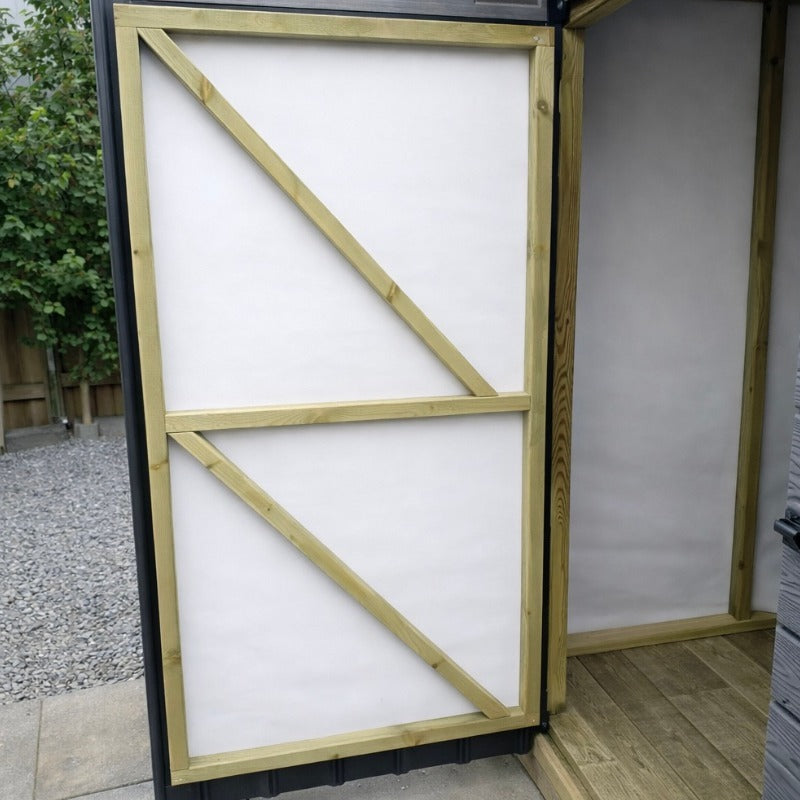 Holt 19' x 4' Modular Composite Pent Shed | Sheds.co.uk