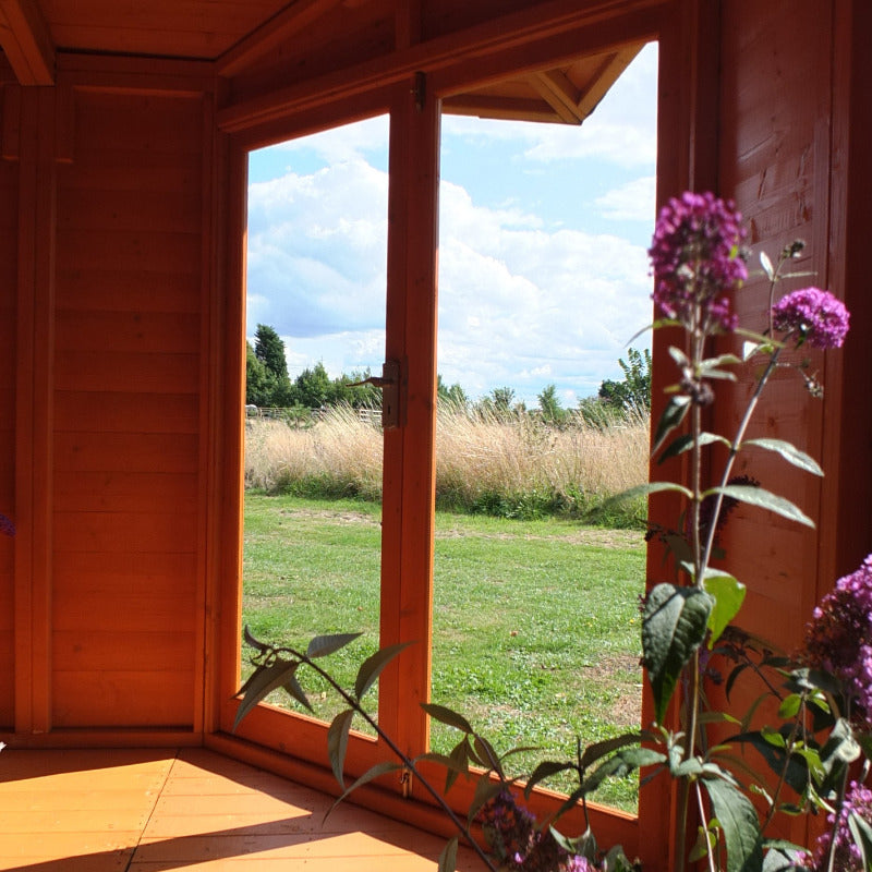 Loxley 8' x 8' Hove Corner Summer House | Sheds.co.uk