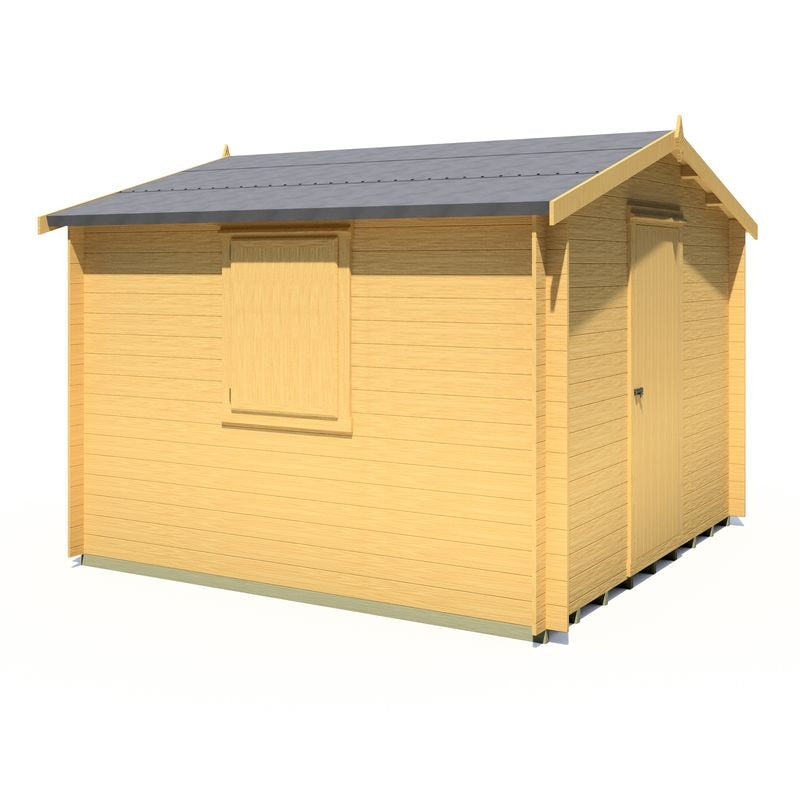 Loxley 3m x 3m Marlow Log Cabin - 19mm | Sheds.co.uk