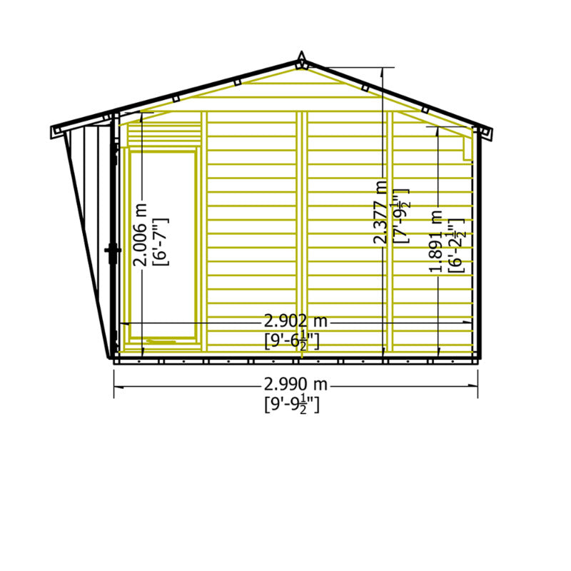 Loxley 10' x 10' Newlyn Summer House | Sheds.co.uk