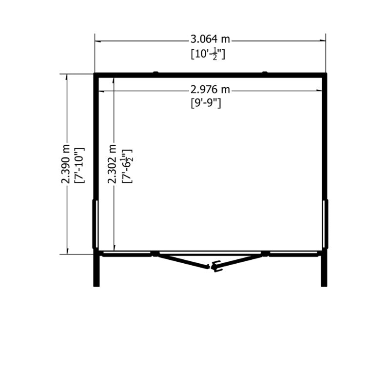 Loxley 10' x 8' Newlyn Summer House | Sheds.co.uk
