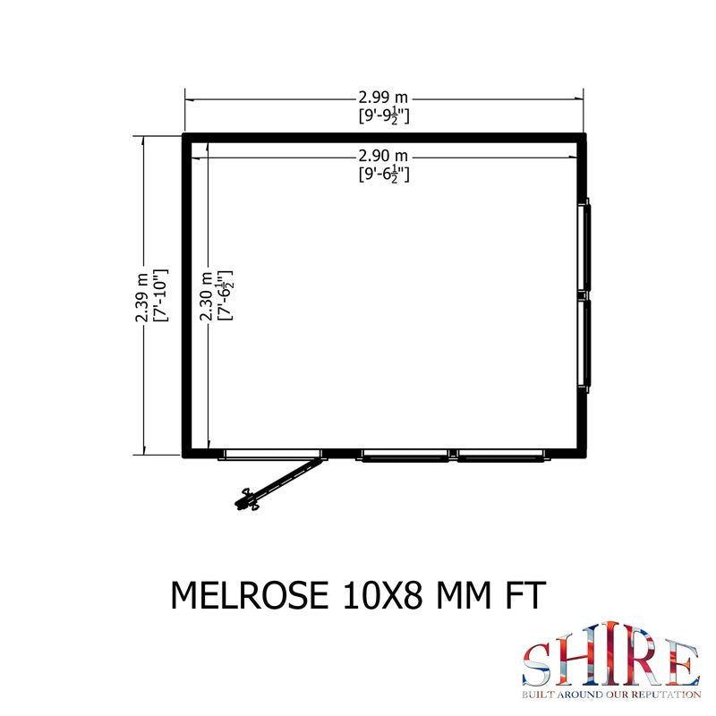 Loxley 10' x 8' Waltham Insulated Garden Room | Sheds.co.uk