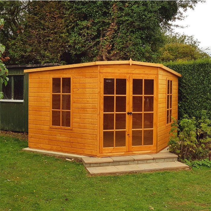 Loxley 10' x 10' Oxhill Corner Summer House | Sheds.co.uk