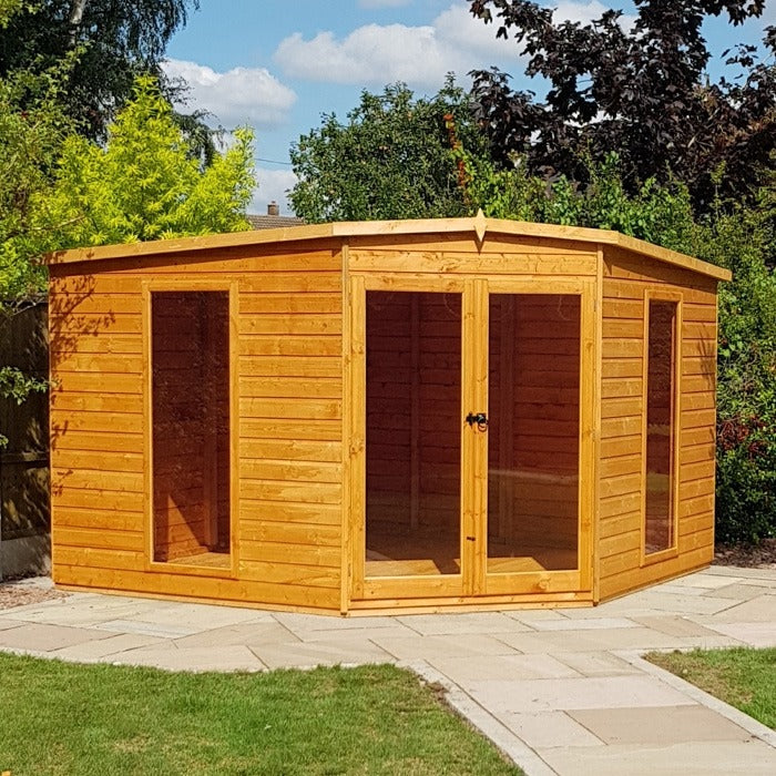 Loxley 10' x 10' Rowan Corner Summer House | Sheds.co.uk