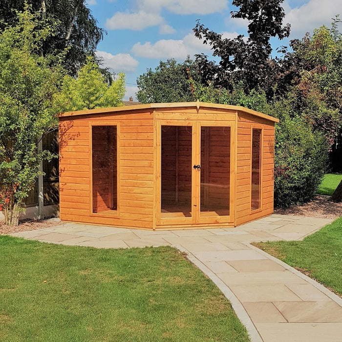 Loxley 10' x 10' Rowan Corner Summer House | Sheds.co.uk