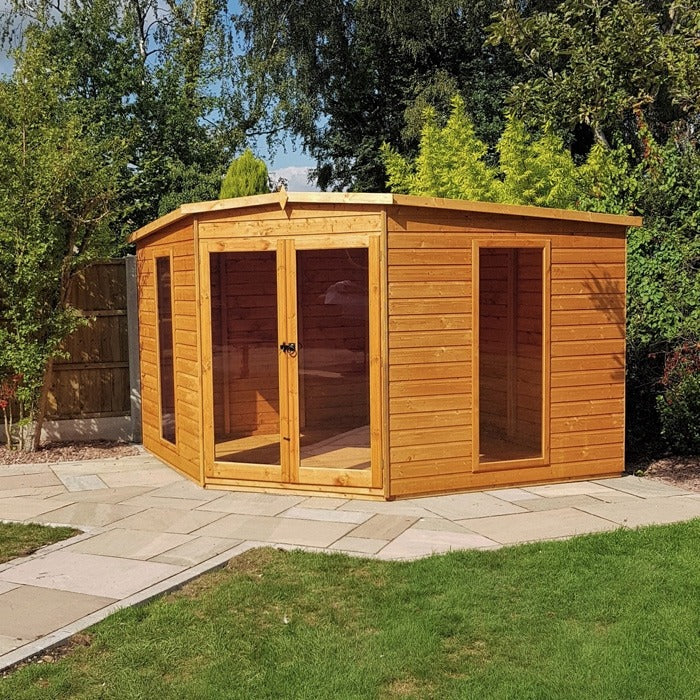 Loxley 10' x 10' Rowan Corner Summer House | Sheds.co.uk