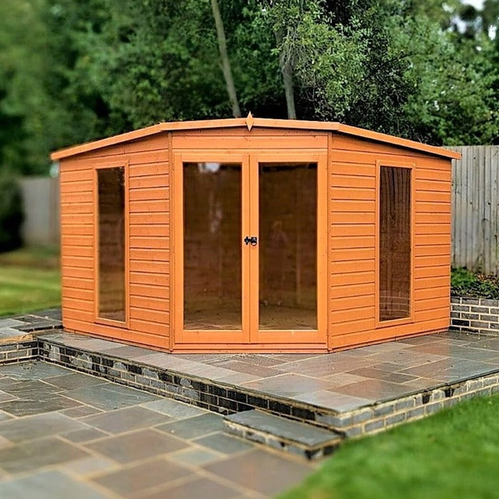 Loxley 10' x 10' Rowan Corner Summer House | Sheds.co.uk