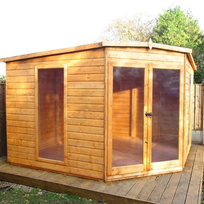 Loxley 10' x 10' Rowan Corner Summer House | Sheds.co.uk