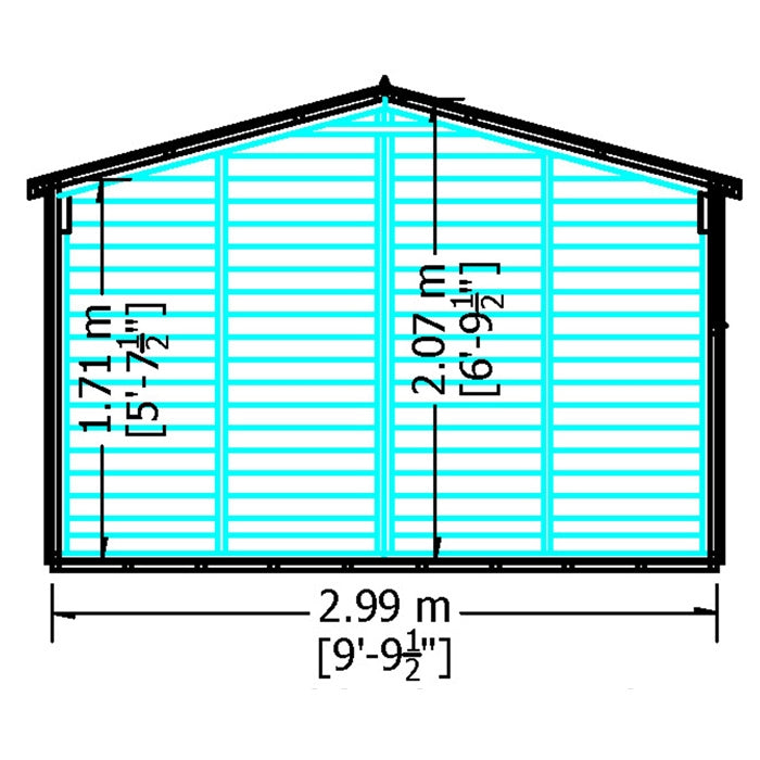 Loxley 10' x 20' Double Door Overlap Apex Workshop | Sheds.co.uk