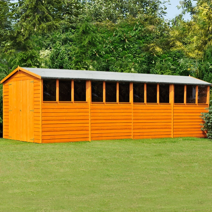 Loxley 10' x 20' Double Door Overlap Apex Workshop | Sheds.co.uk