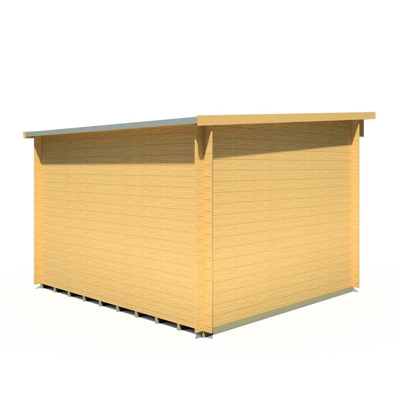 Loxley 3.3m x 3m Wellington Log Cabin - 19mm | Sheds.co.uk