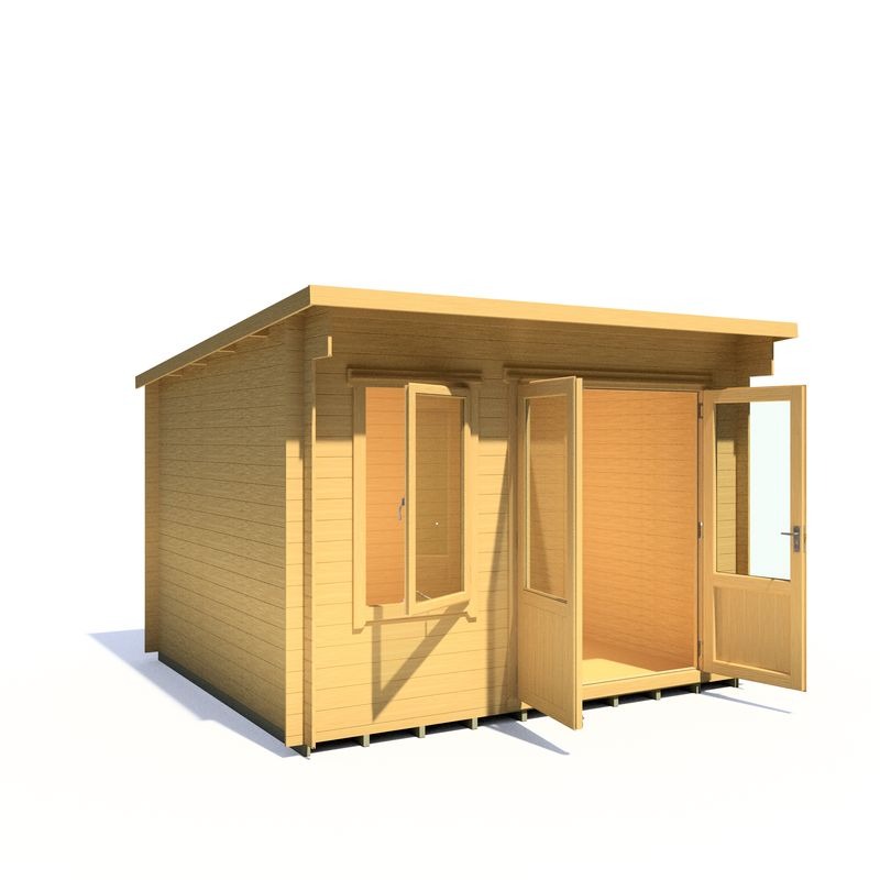 Loxley 3.3m x 3m Wellington Log Cabin - 19mm | Sheds.co.uk