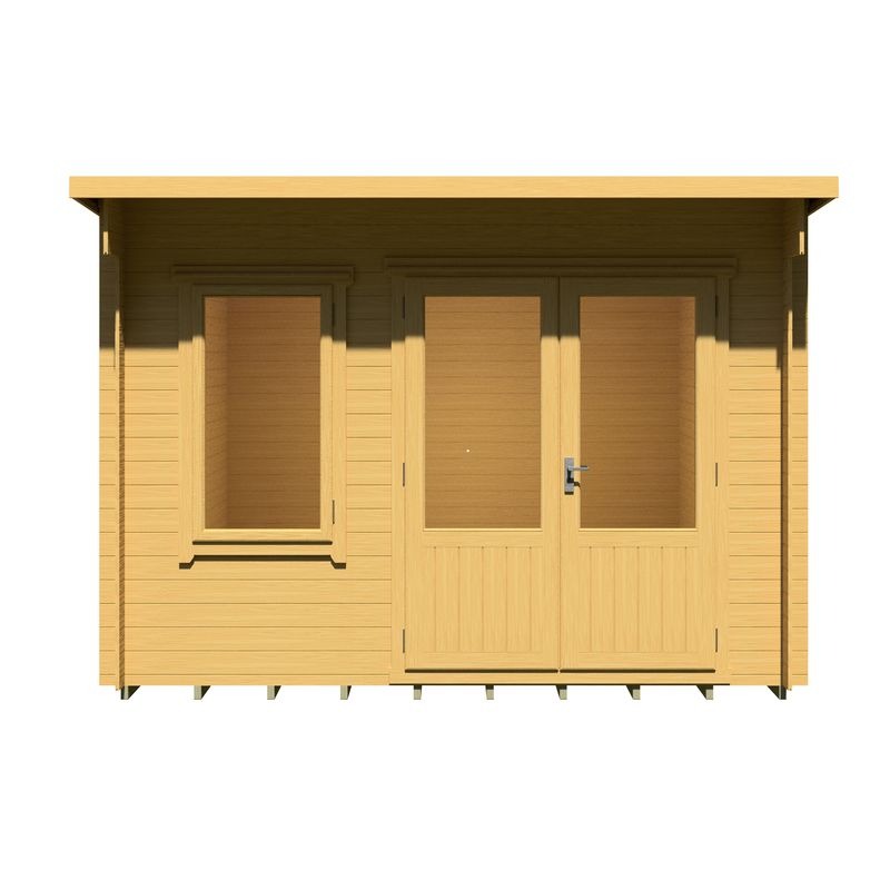 Loxley 3.3m x 3m Wellington Log Cabin - 19mm | Sheds.co.uk