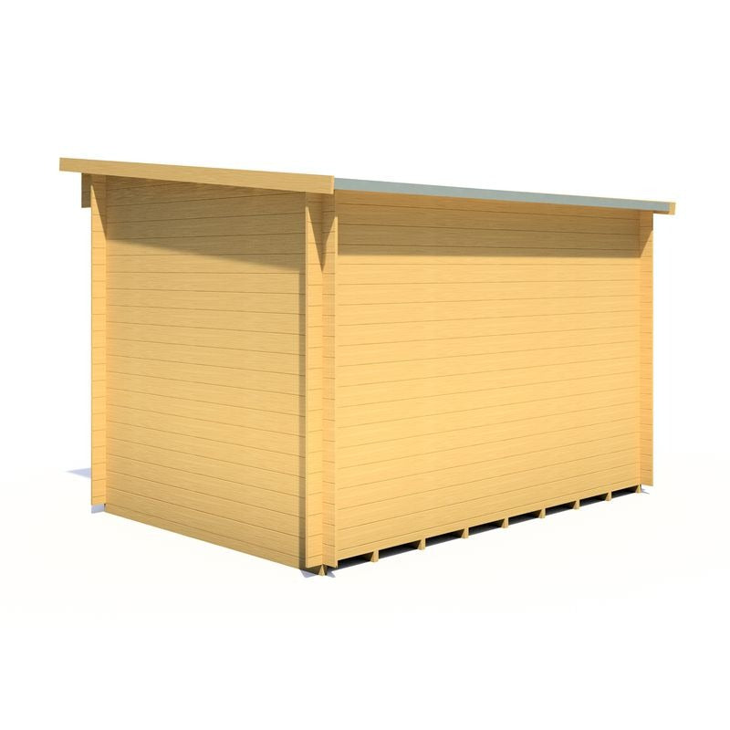 Loxley 3.3m x 2.4m Wellington Log Cabin - 19mm | Sheds.co.uk