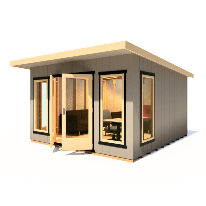 Loxley 12' x 12' Wembley Insulated Garden Room | Sheds.co.uk
