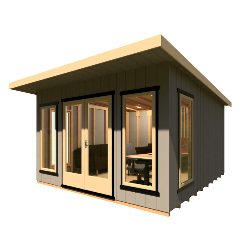 Loxley 12' x 12' Wembley Insulated Garden Room | Sheds.co.uk
