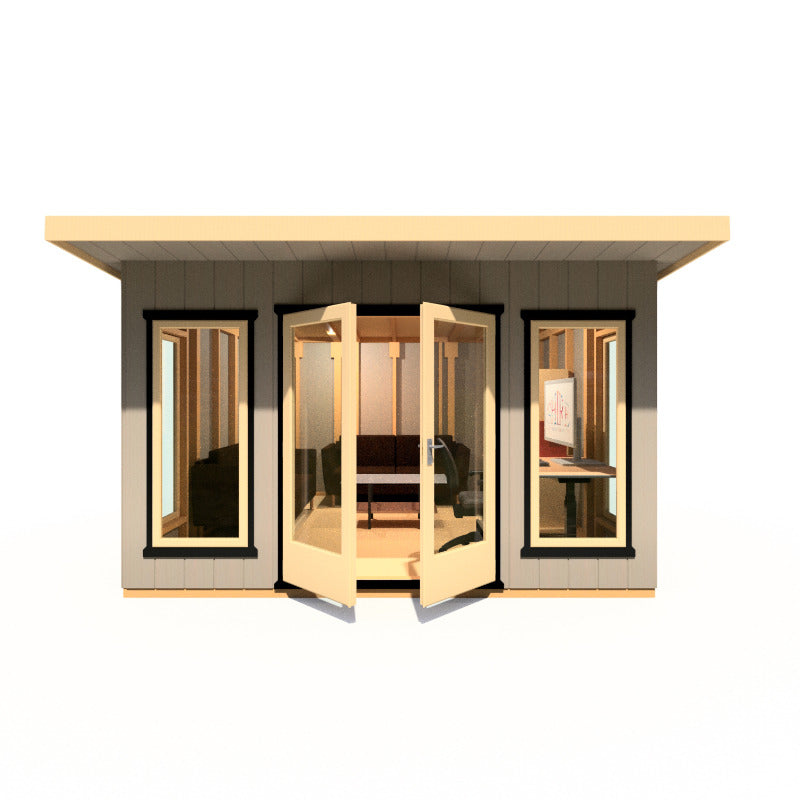 Loxley 12' x 12' Wembley Insulated Garden Room | Sheds.co.uk