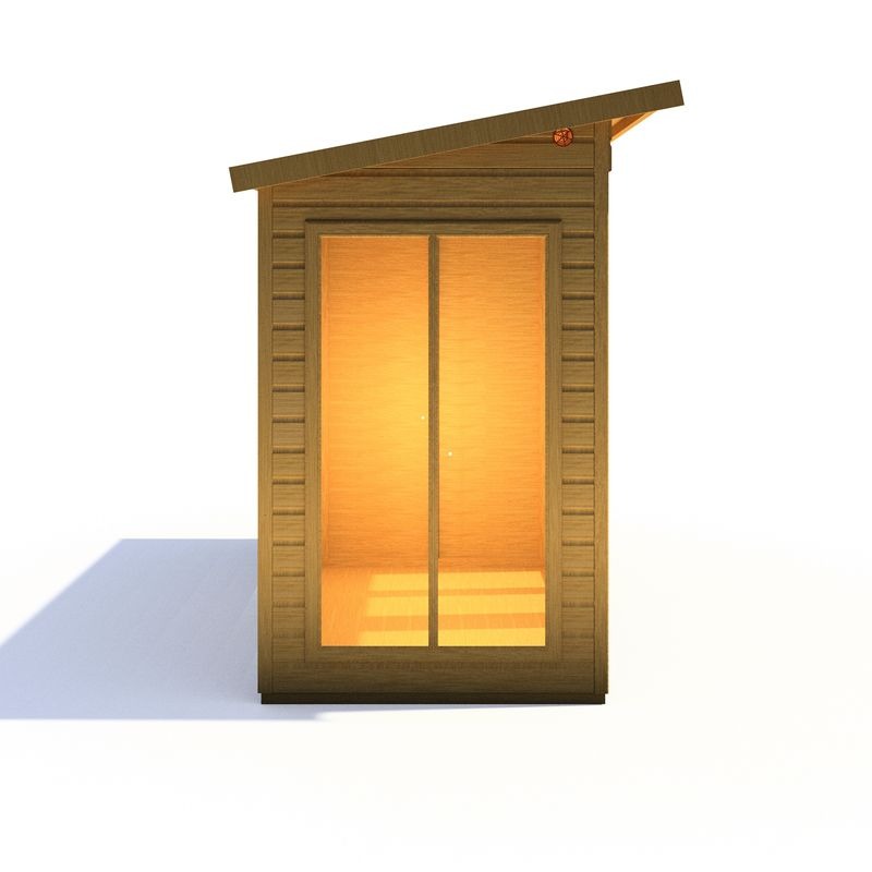 Loxley 12' x 4' Stanton Summer House With Side Shed | Sheds.co.uk