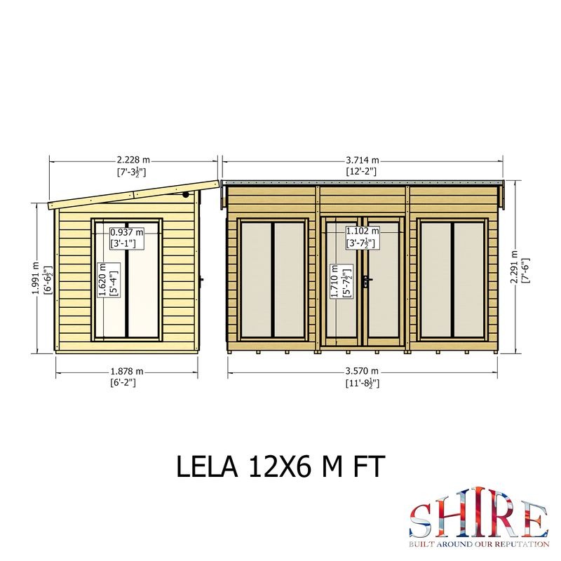 Loxley 12' x 6' Stanton Summer House