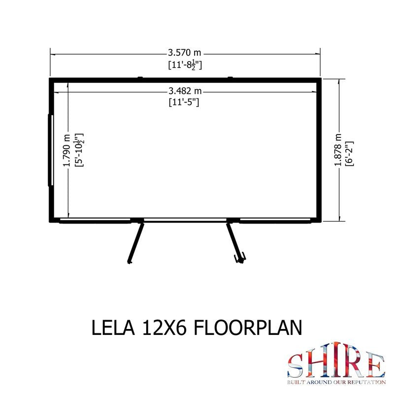 Loxley 12' x 6' Stanton Summer House | Sheds.co.uk