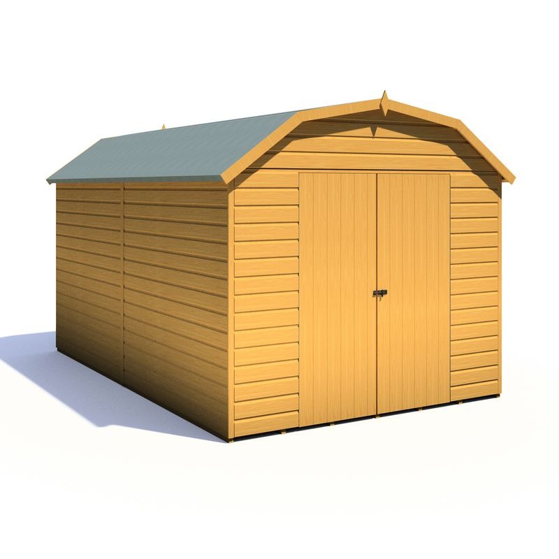 Loxley 12' x 8' Double Door Shiplap Barn | Sheds.co.uk