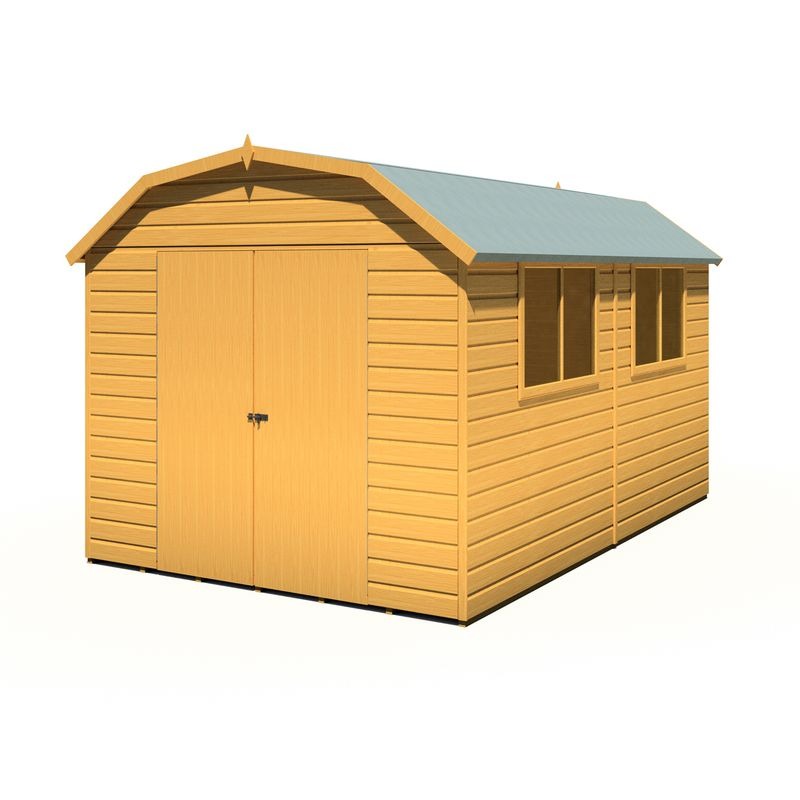 Loxley 12' x 8' Double Door Shiplap Barn | Sheds.co.uk