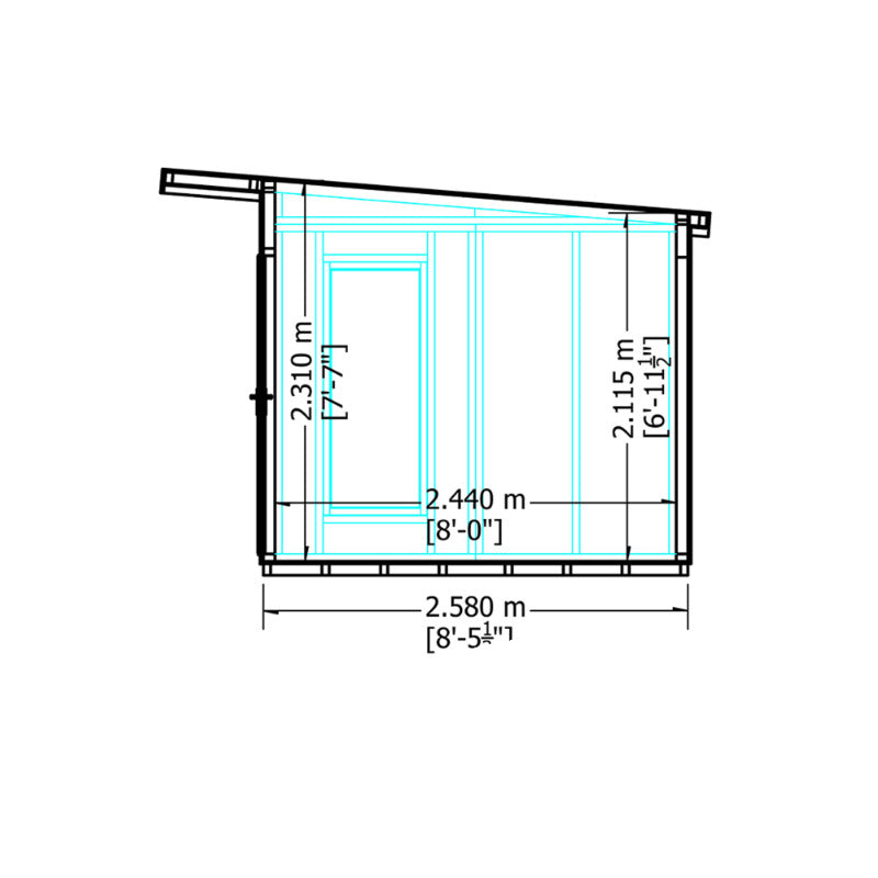 Loxley 12' x 8' Wembley Insulated Garden Room | Sheds.co.uk