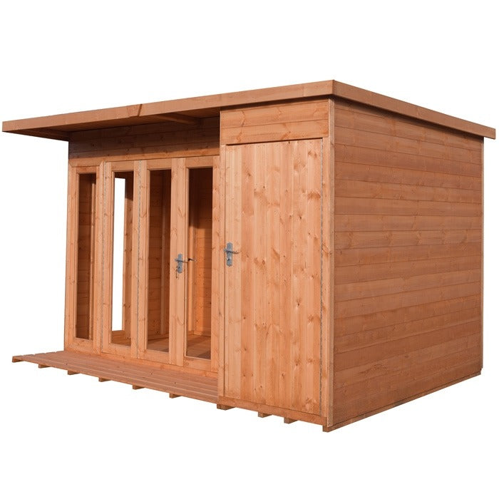 Loxley 12' x 8' Hayle Summer House With Side Shed | Sheds.co.uk