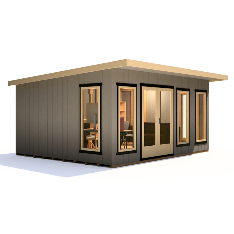 Loxley 16' x 12' Wembley Insulated Garden Room | Sheds.co.uk