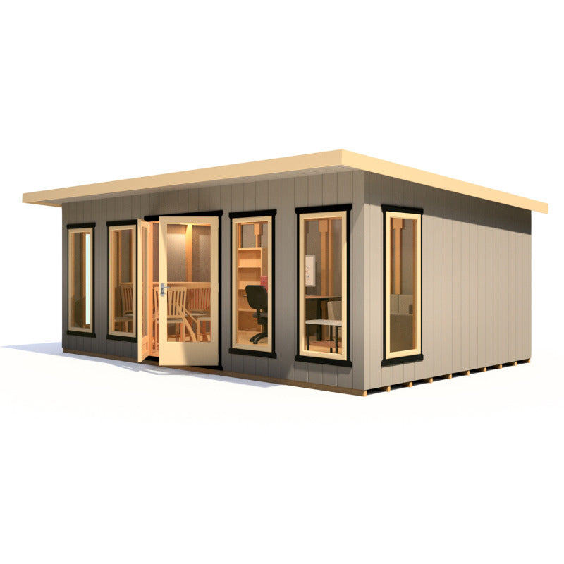 Loxley 20' x 12' Wembley Insulated Garden Room | Sheds.co.uk