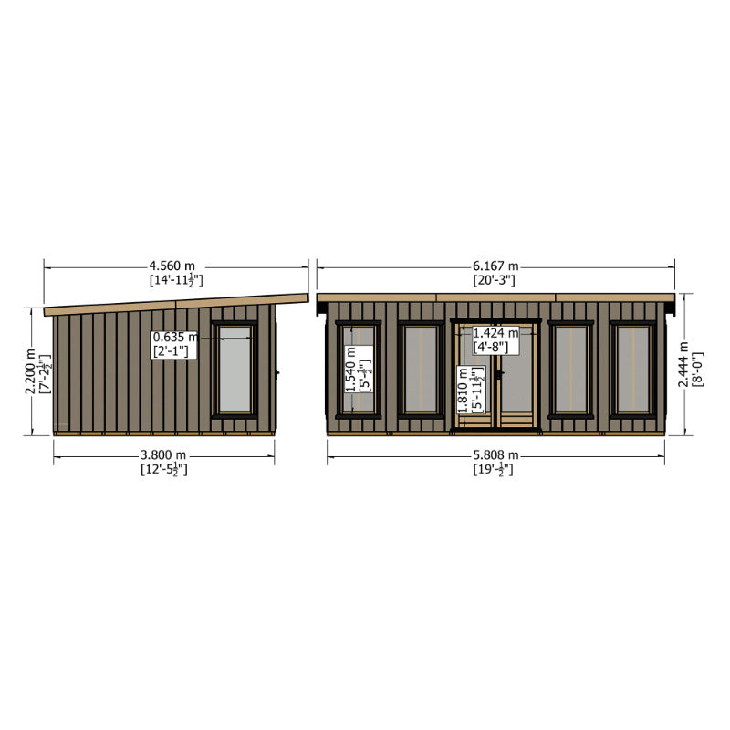 Loxley 20' x 12' Wembley Insulated Garden Room