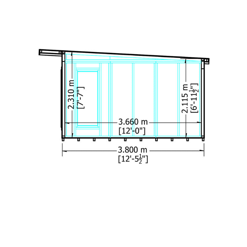 Loxley 20' x 12' Wembley Insulated Garden Room | Sheds.co.uk