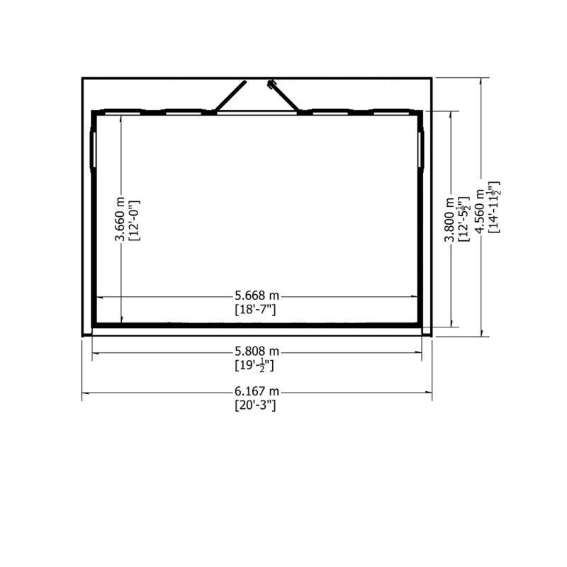 Loxley 20' x 12' Wembley Insulated Garden Room | Sheds.co.uk
