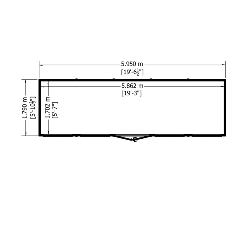 Loxley 20' x 6' Morval Summer House | Sheds.co.uk