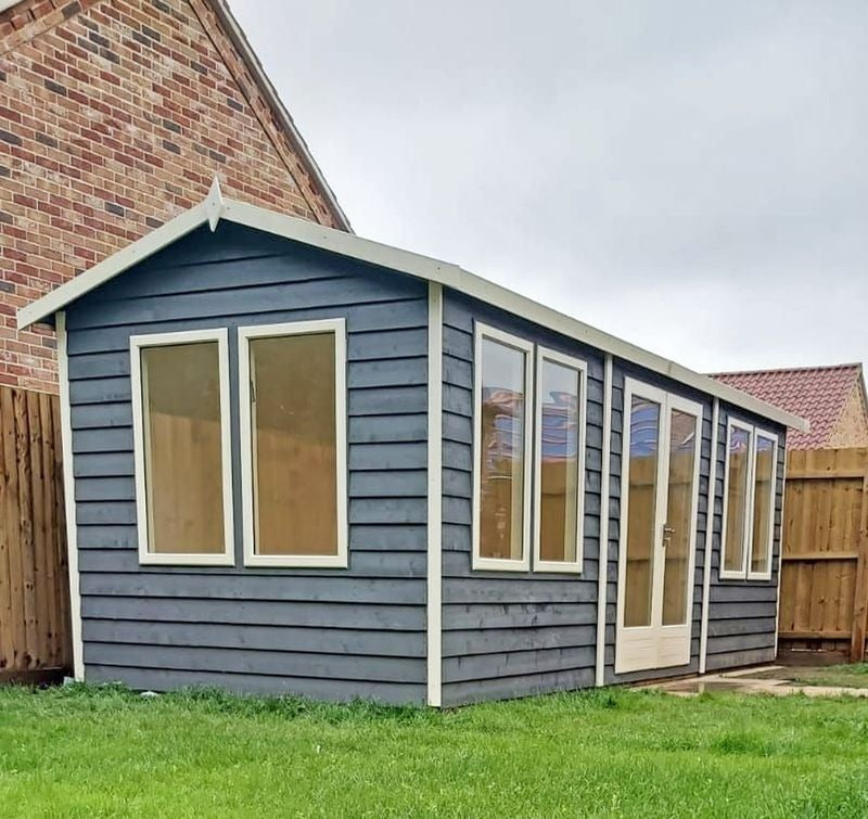 Loxley 20' x 8' Waltham Insulated Garden Room | Sheds.co.uk