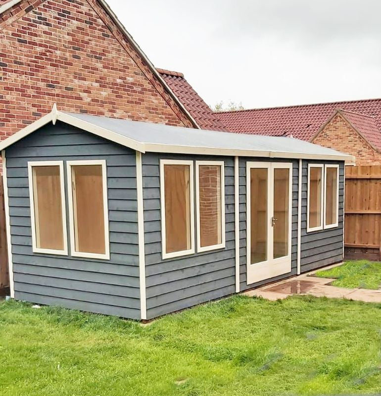 Loxley 20' x 8' Waltham Insulated Garden Room | Sheds.co.uk