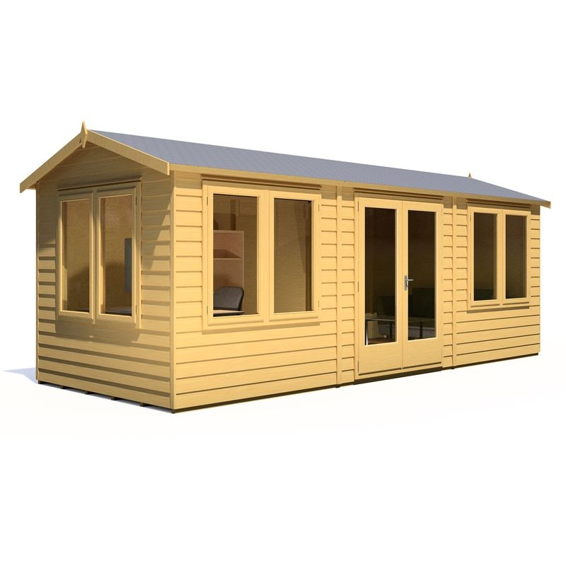 Loxley 20' x 8' Waltham Insulated Garden Room | Sheds.co.uk