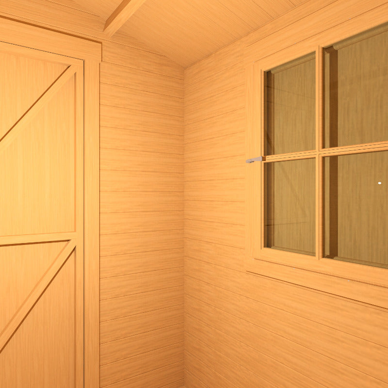 Loxley 2.1m x 2.1m Marlow Log Cabin - 19mm | Sheds.co.uk
