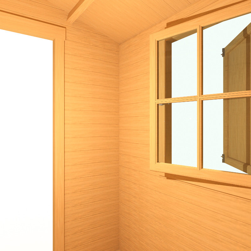 Loxley 2.1m x 2.1m Marlow Log Cabin - 19mm | Sheds.co.uk