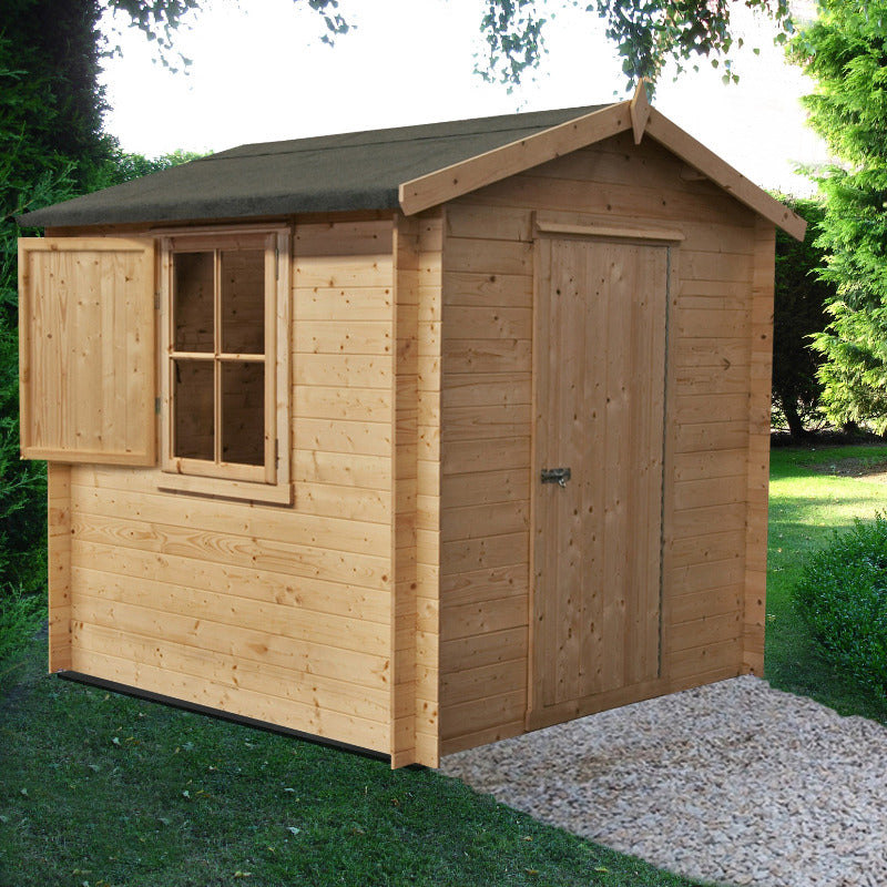 Loxley 2.1m x 2.1m Marlow Log Cabin - 19mm | Sheds.co.uk