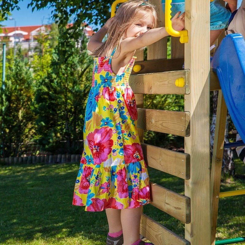 Loxley 4' x 10' Climbing Tower Fortress & Slide | Sheds.co.uk