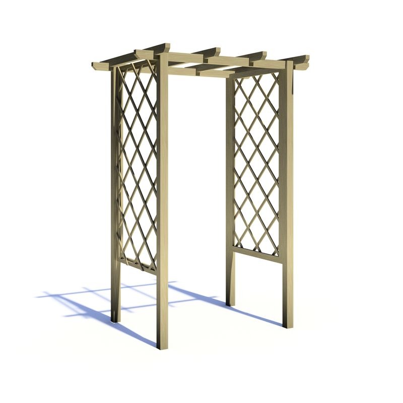 Loxley 4' x 3' Arch Trellis Pergola | Sheds.co.uk
