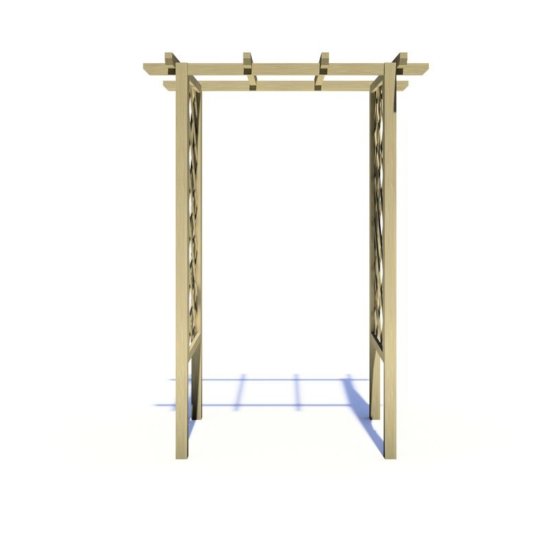 Loxley 4' x 3' Arch Trellis Pergola | Sheds.co.uk