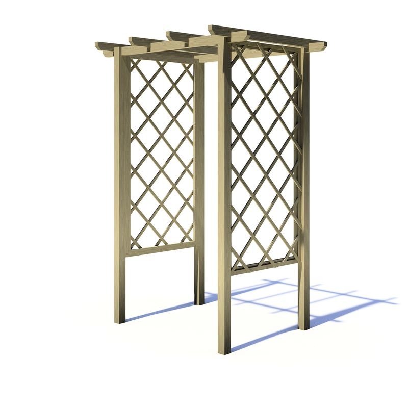 Loxley 4' x 3' Arch Trellis Pergola | Sheds.co.uk