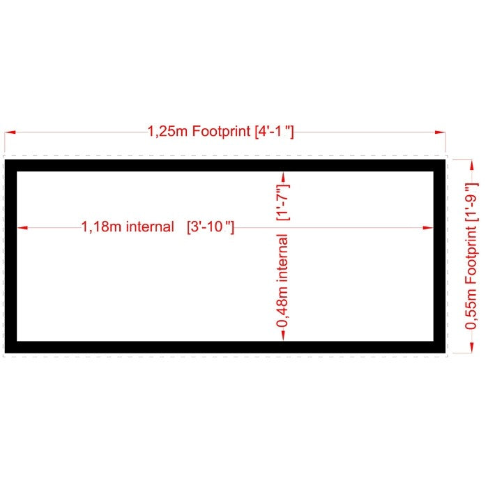 Loxley 4' x 2' Tongue And Groove Storage Box | Sheds.co.uk